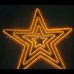 2d christmas star motif light