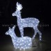 3d christmas clear deer motif light 10
