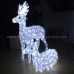 3d christmas clear deer motif light 10