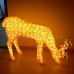 3d christmas warm white deer motif light 02