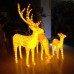 3d christmas warm white deer motif light 02