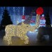 3d christmas elephant motif light 02