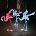 3d christmas flamingo motif light 04