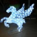 3d christmas decoration horse motif light 03