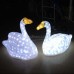 3d christmas decoration swan motif light 01