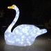 3d christmas decoration swan motif light 01