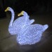 3d christmas decoration swan motif light 01