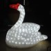 3d christmas decoration swan motif light 08