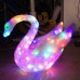 3d christmas decoration swan motif light 08