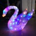 3d christmas decoration swan motif light 08